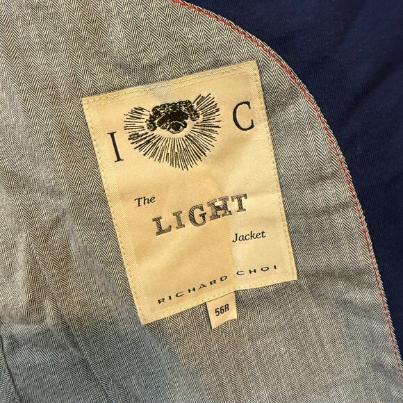 Richard Choi Light Jacket Navy Blue Blazer Be a Better Man IC 56R 44R 46R 44-46 - Picture 10 of 14